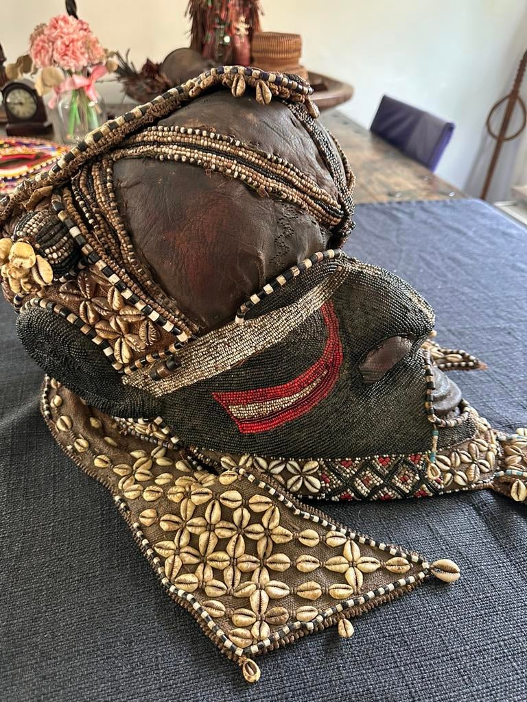 Exclusief Kuba BWOOM masker Congo collectie Antropoloog, Antiek en Kunst, Kunst | Niet-Westerse kunst, Ophalen of Verzenden