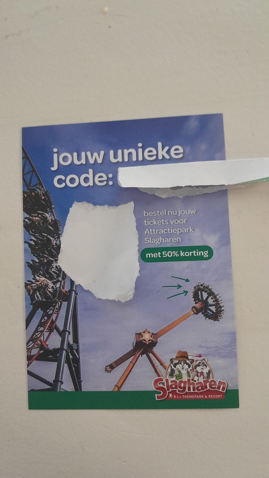 Slagharen kortingscode 50 %