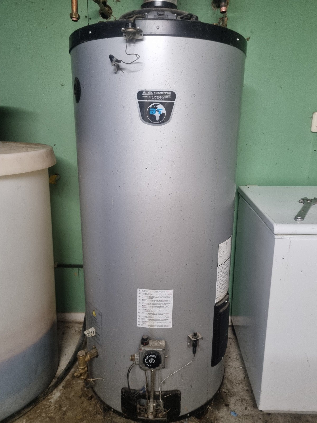 gas boiler 265liter a.o smith, Minder dan 20 liter, Ophalen of Verzenden, Gebruikt, Boiler