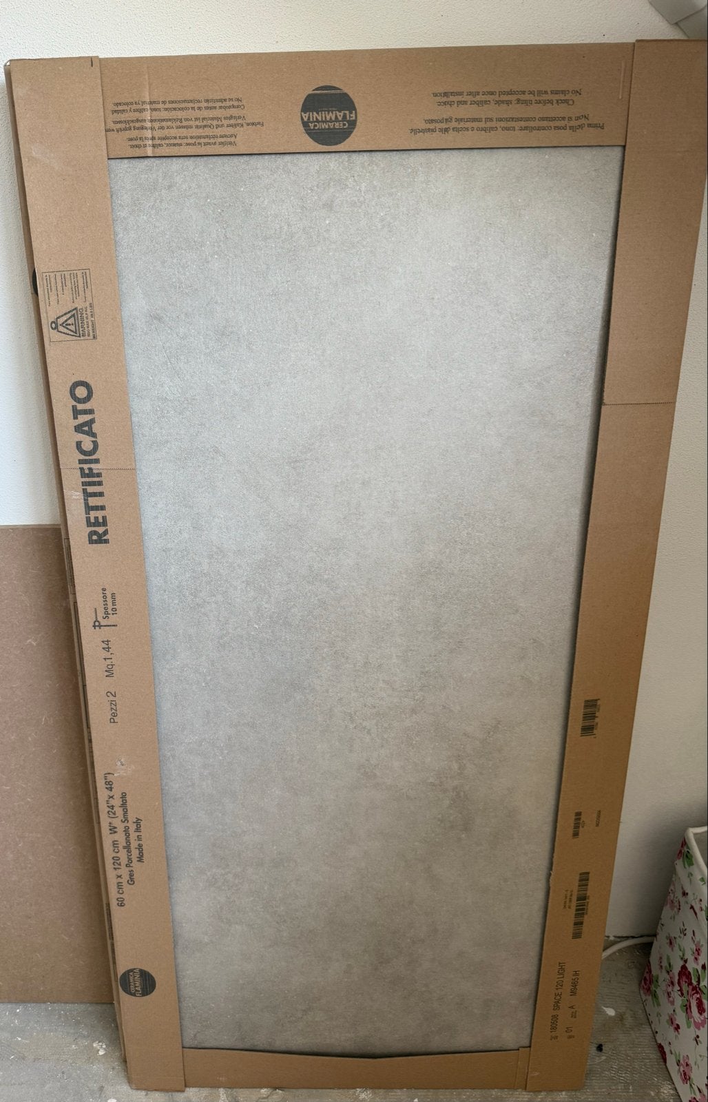 6 keramische, beige vloertegels 120x60 cm, Doe-het-zelf en Verbouw, Tegels, Ophalen, 60 cm of meer, Nieuw, Minder dan 5 m²