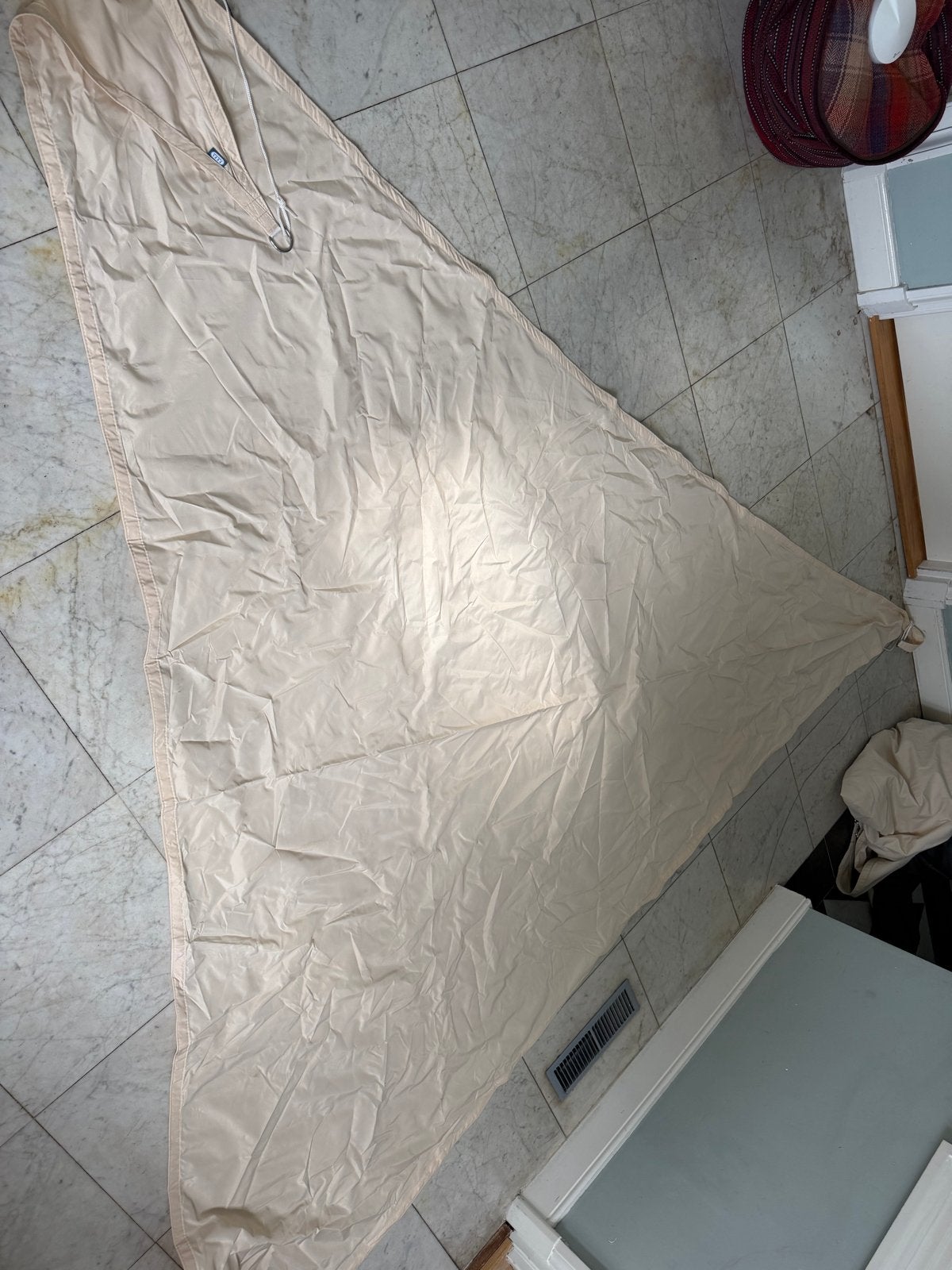 Driehoekig Schaduwdoek 300 cm - Beige, Ophalen of Verzenden, Nieuw