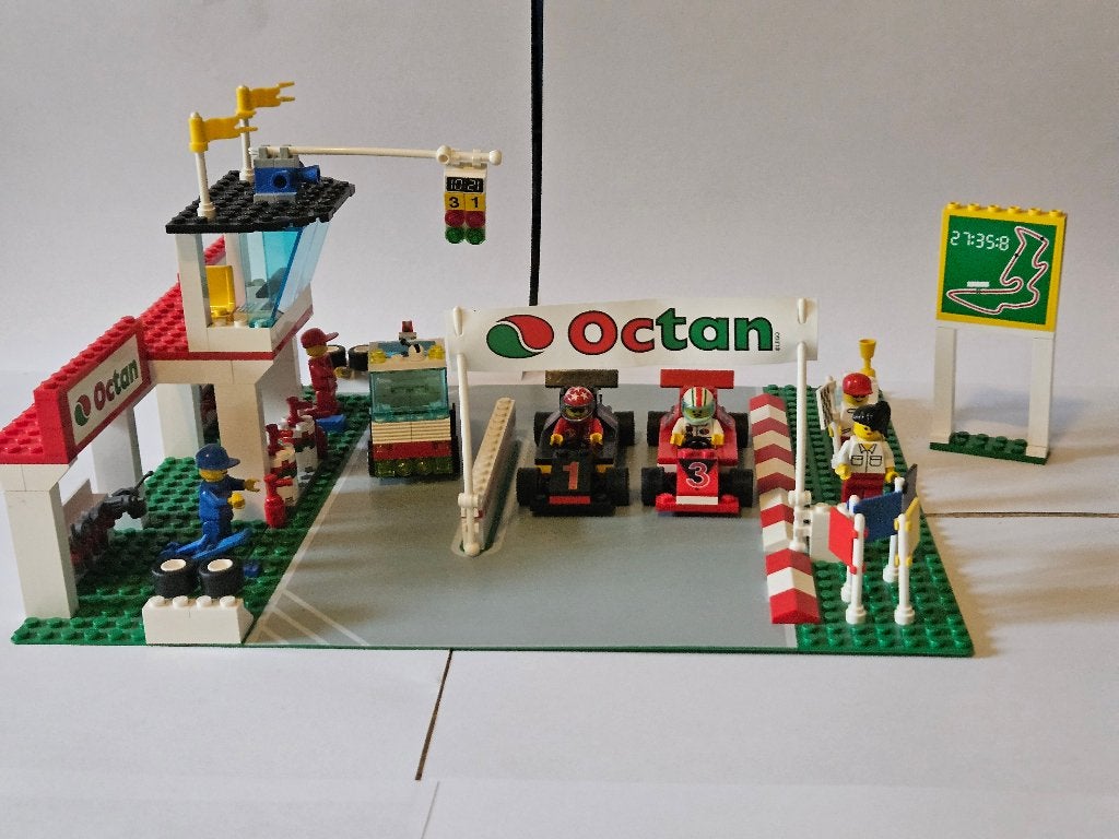 Lego nr. 6337 - Fast Track Finish - Classic Town., City, Lego, Ophalen of Verzenden, Complete set