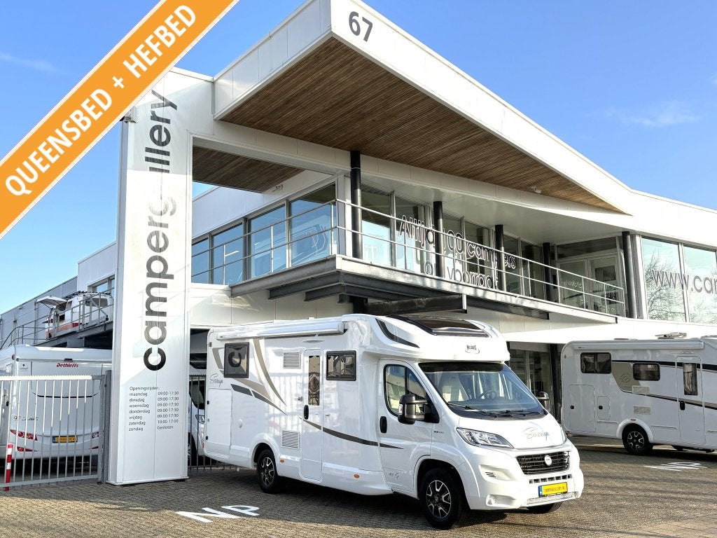 McLouis MC4 481 G QUEENSBED HEFBED FACE TO FACE XXL GARAGE, Caravans en Kamperen, Fiat, 7 tot 8 meter, Bedrijf, Half-integraal
