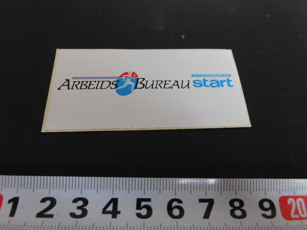 sticker arbeidsbureau uitzendbureau start, Verzamelen, Stickers, Ophalen, Zo goed als nieuw