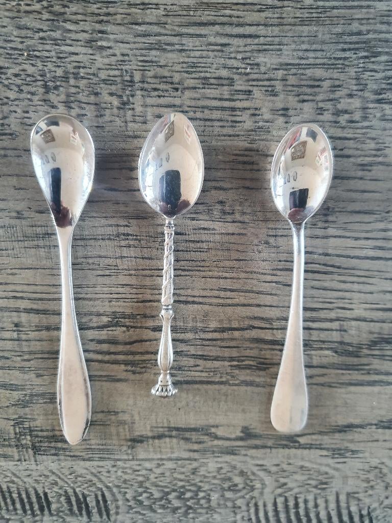 3 lepeltjes (advocaat), Antiek en Kunst, Antiek | Bestek, Ophalen of Verzenden
