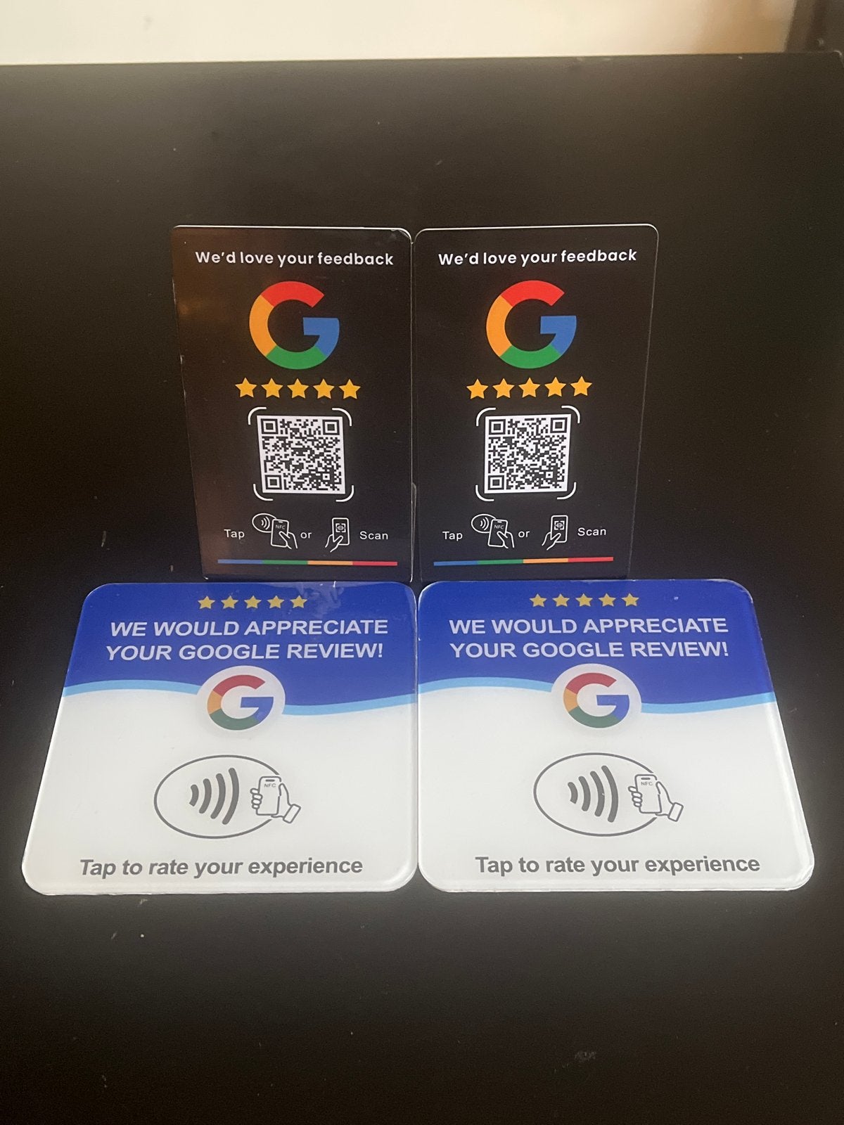 4 Google review cards Gloednieuw, Computers en Software, Ophalen of Verzenden, Nieuw