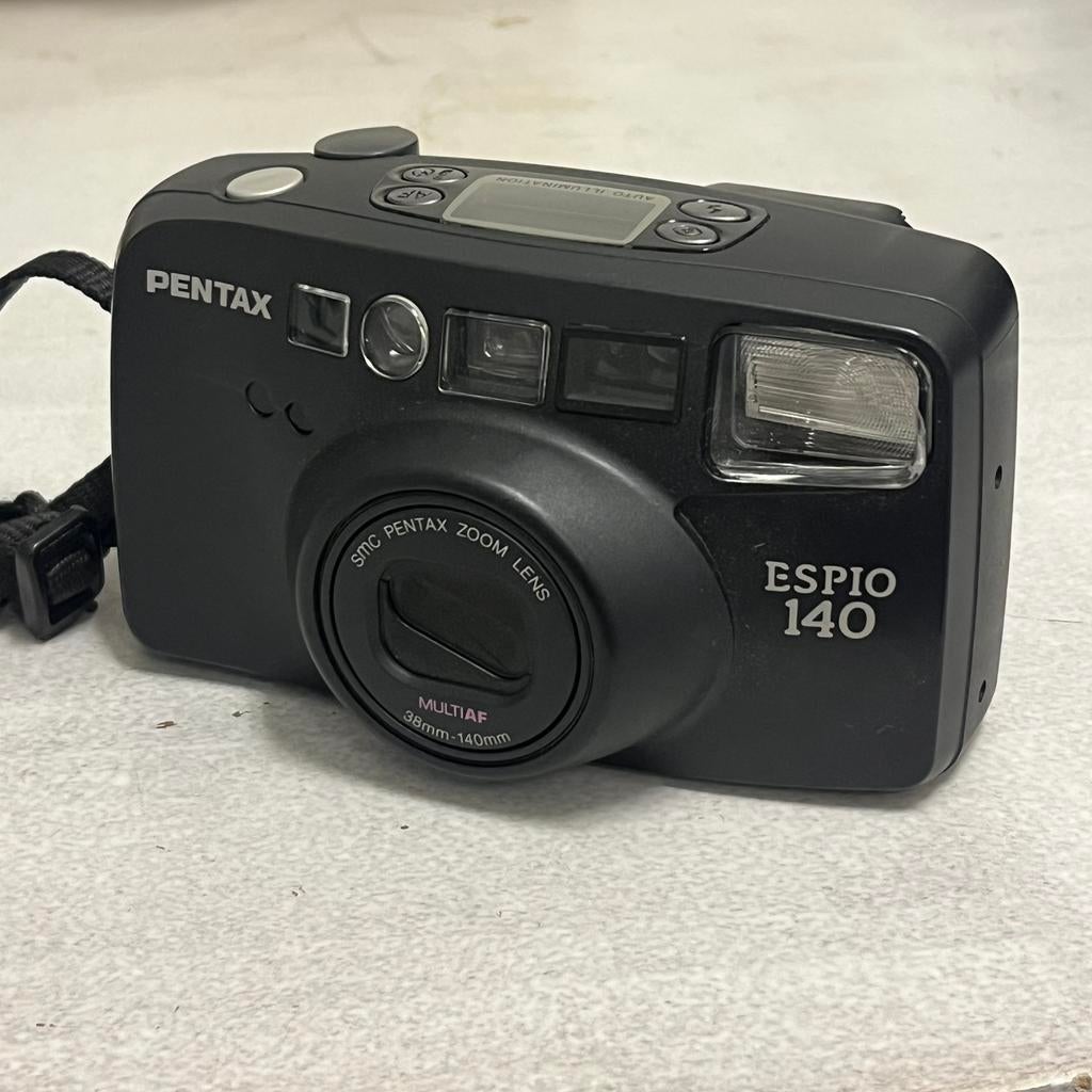 Pentax Espio 140 35mm point-and-shoot camera met databack, Ophalen of Verzenden, Zo goed als nieuw, Compact, Pentax