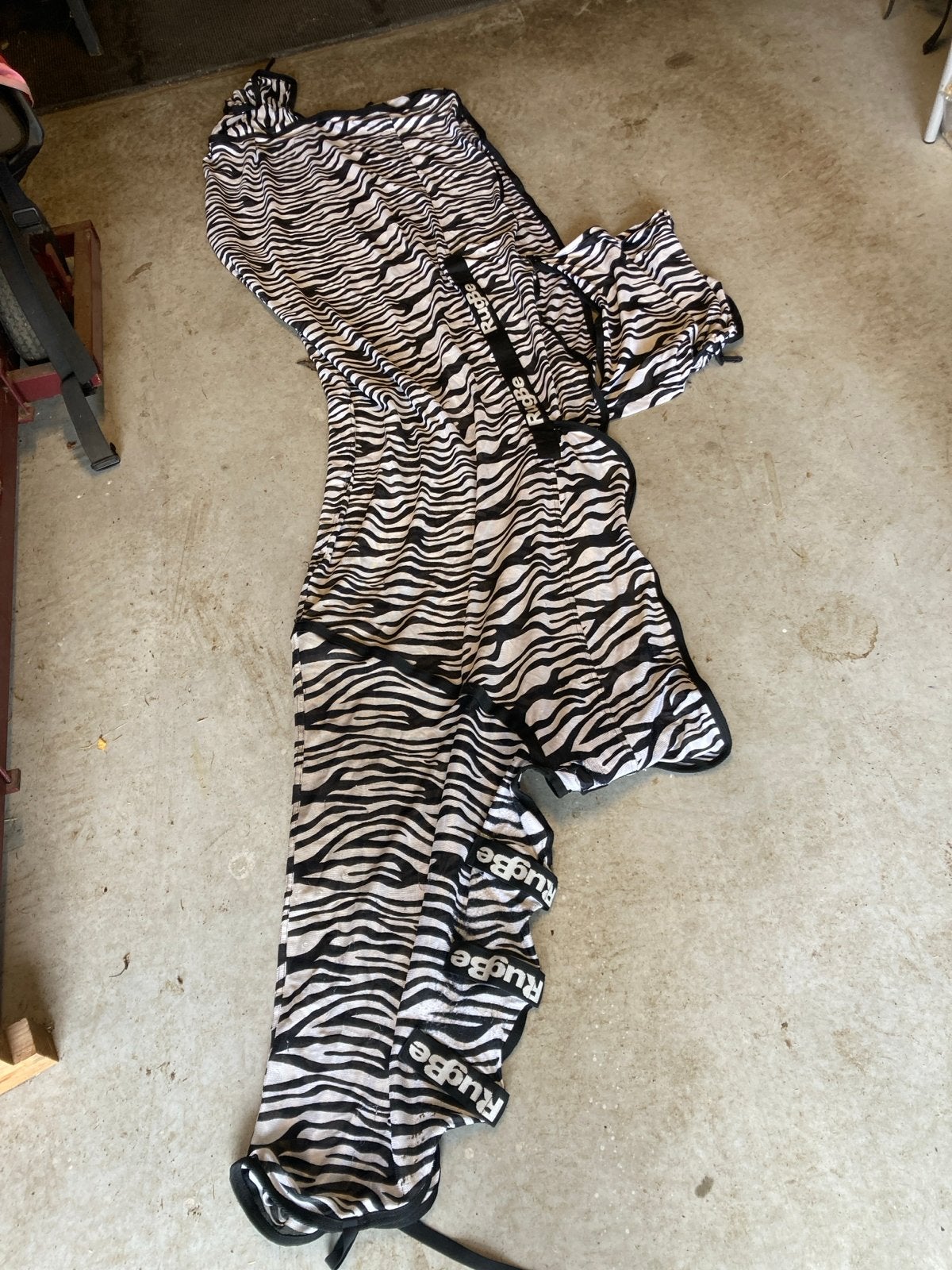 Rigbe Zebra vliegendeken 165-215, Dieren en Toebehoren, Meerkleurig, Gebruikt, Overige merken, Mesh