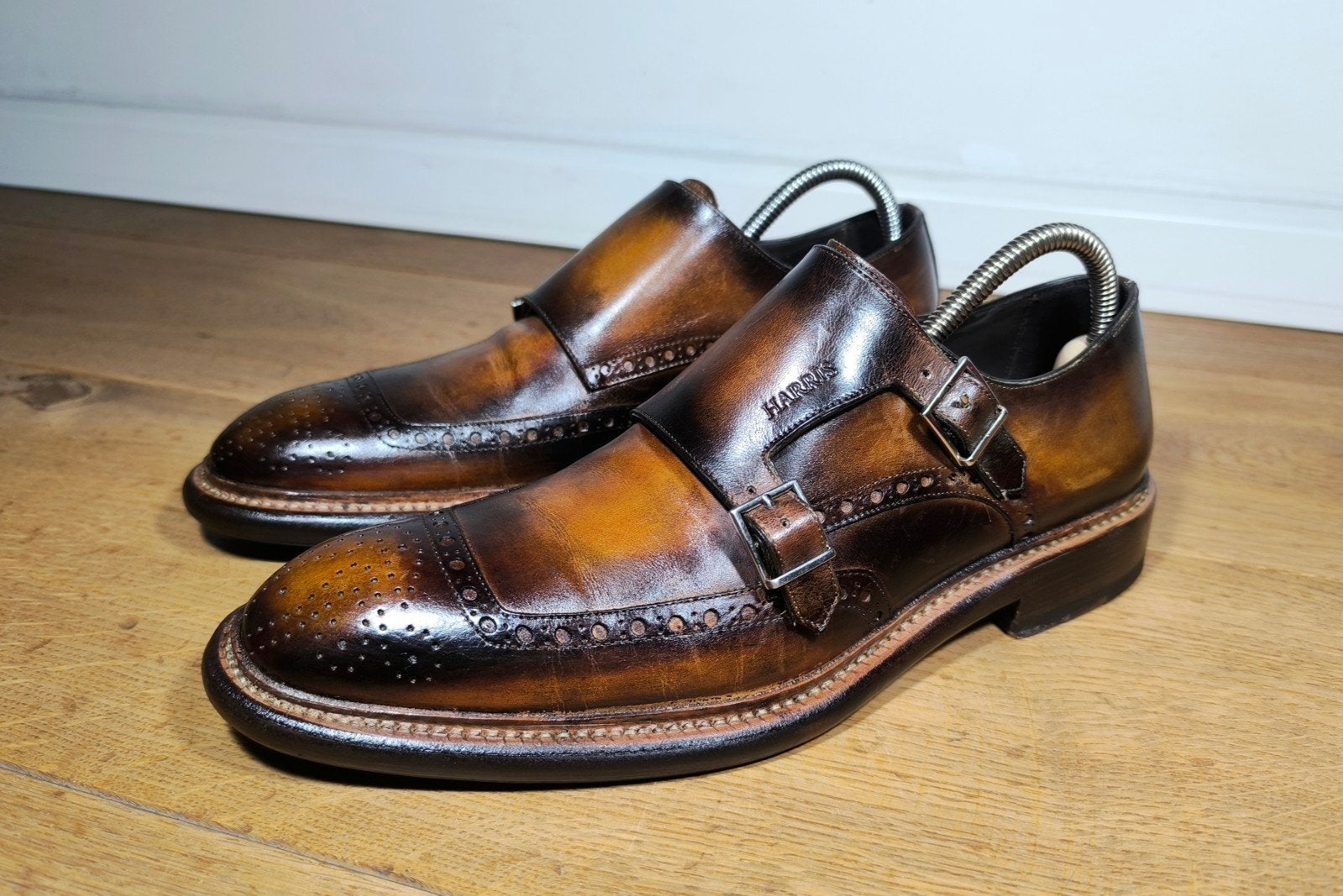 Harris Firenze exclusieve, gesp herenschoenen maat 7 / 41, Ophalen, Harris, Bruin, Gespschoenen