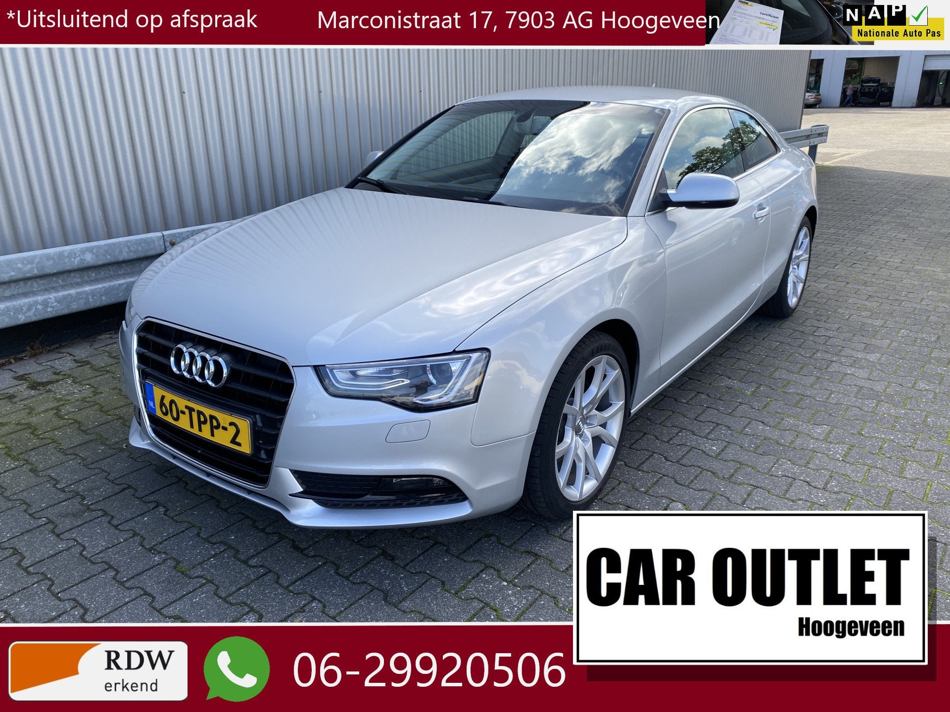 Audi A5 Coupé 1.8 TFSI Pro Line 159Dkm.NAP, Leer, Clima, St, Auto's, Voorwielaandrijving, Euro 5, Gebruikt, Zwart