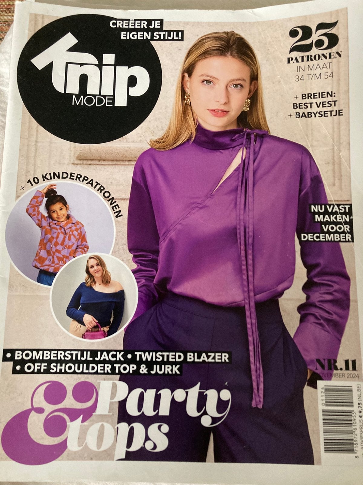 Knipmode nummer 11 van 2024, Ophalen of Verzenden, Zo goed als nieuw, Vrouw, Knipmode