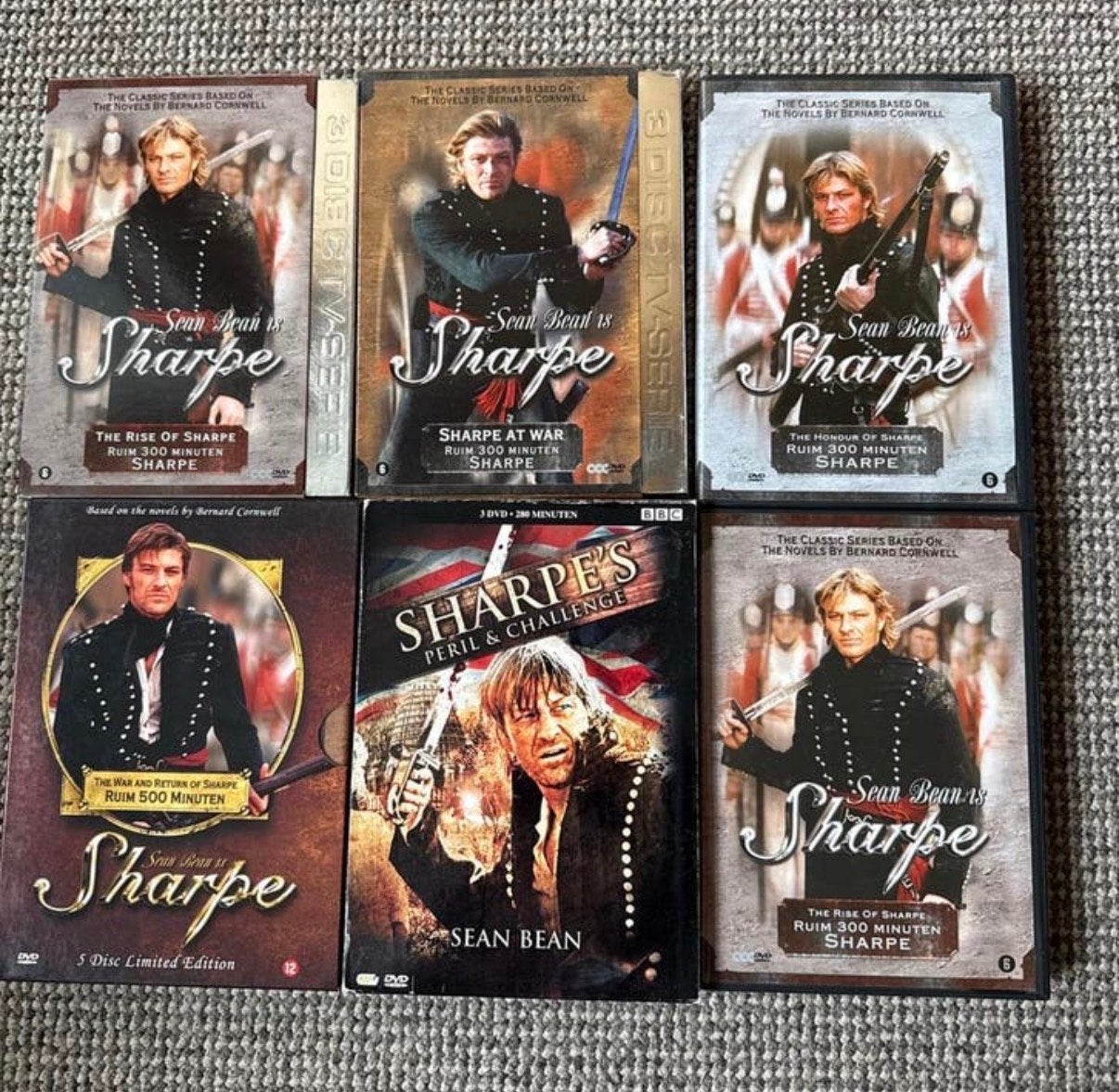 Sharpe DVD Collectie - Sean Bean (6 DVD-boxen), Cd's en Dvd's, Dvd's | Tv en Series, Nederlands, Ophalen of Verzenden, Vanaf 12 jaar