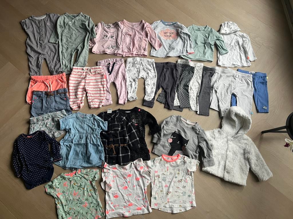 Kledingpakket meisje maat 62 en 68, Ophalen of Verzenden, Zo goed als nieuw, Maat 62