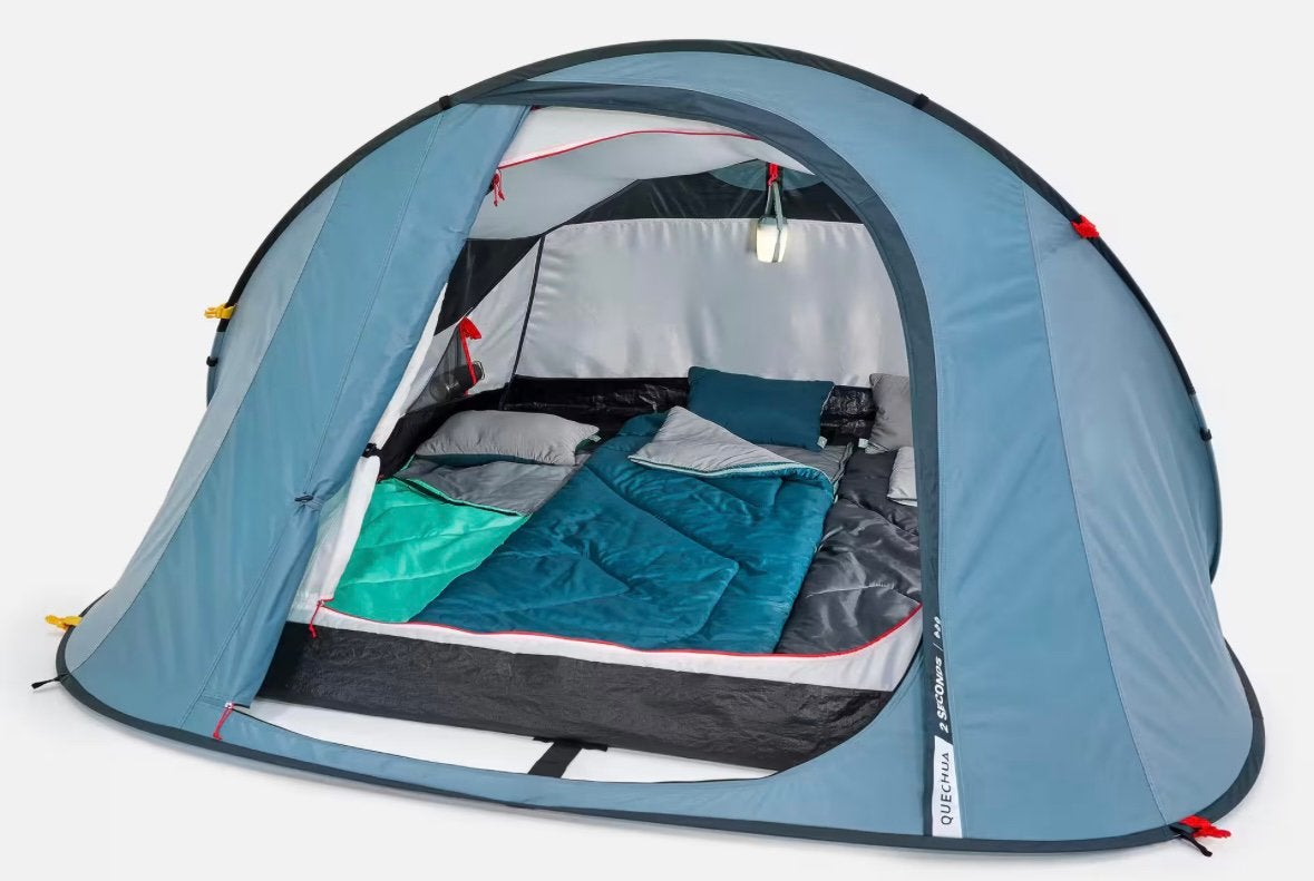 3 persoons popup tent Quechua Decathlon, Ophalen, Zo goed als nieuw