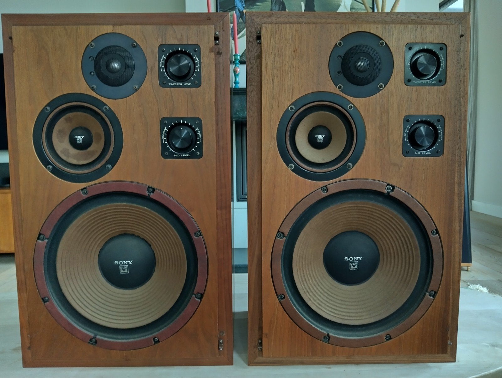 Vintage Sony SS-7300 Speakers, Ophalen, Gebruikt, Sony, 120 watt of meer