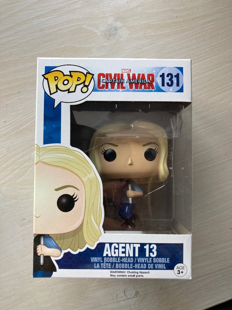 Agent 13 (Captain America) Funko Pop, Ophalen of Verzenden, Zo goed als nieuw