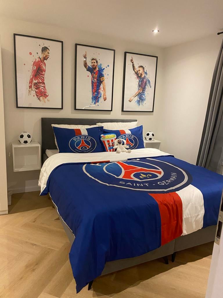 Voetbal Kamer Set: Posters, Lampjes, dekbedovertrek, Ophalen, Minder dan 50 cm, 50 tot 75 cm, Zo goed als nieuw