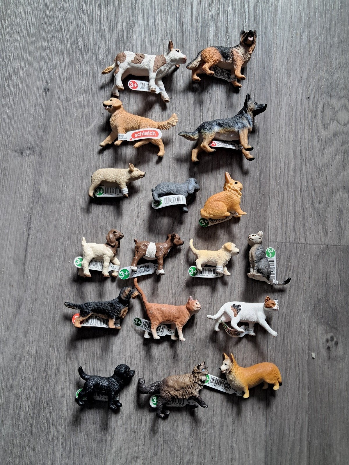 17 nieuwe Schleich dieren - Honden, katten, konijn, varken, Verzamelen, Dierenverzamelingen, Ophalen of Verzenden, Nieuw, Hond of Kat