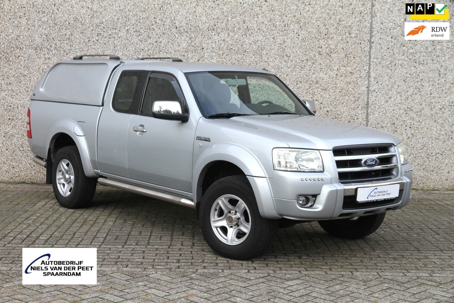 Ford Ranger 2.5 TDCI Super Cab 4x4 Limited Leder interieur /, Auto's, 2500 cc, Gebruikt, Zwart, 3000 kg