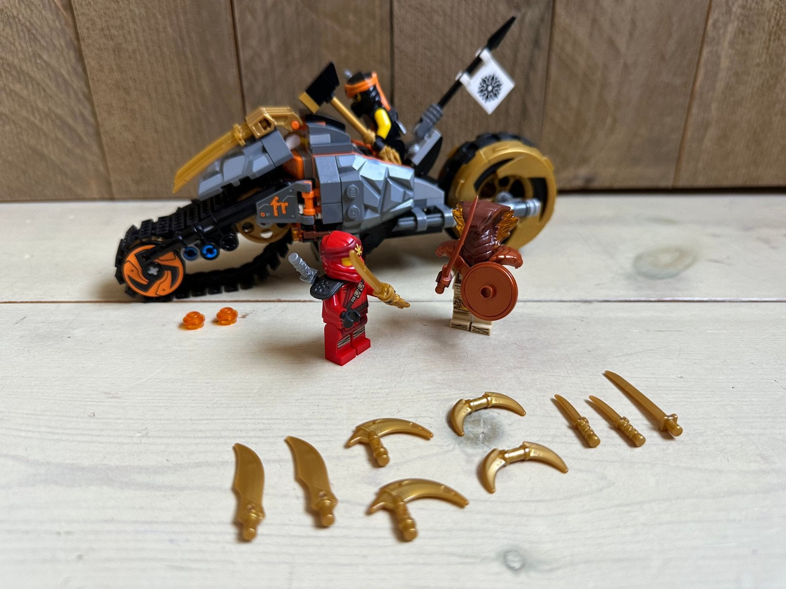 Lego ninjago Cole’s crossmotor 70672, Kinderen en Baby's, Ophalen, Compleet, Lego, Zo goed als nieuw