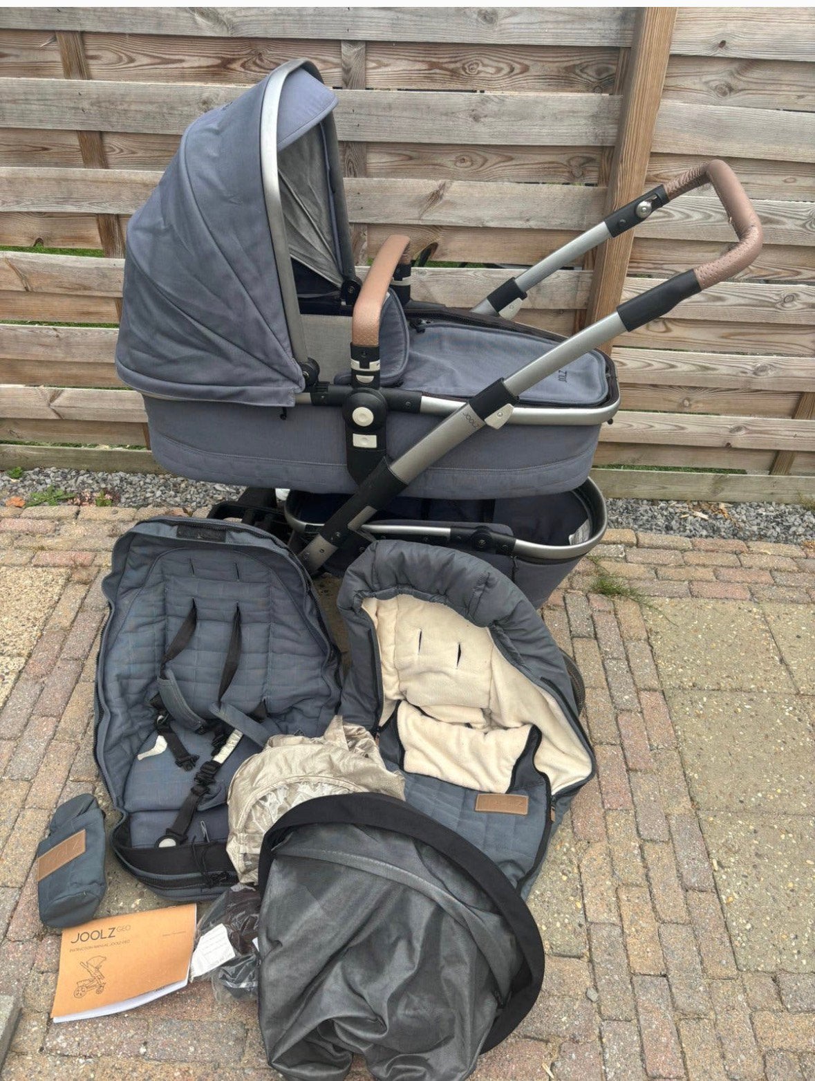 Joolz Geo 2 kinderwagen met extra’s, Zo goed als nieuw, Combiwagen, Verstelbare duwstang, Ophalen