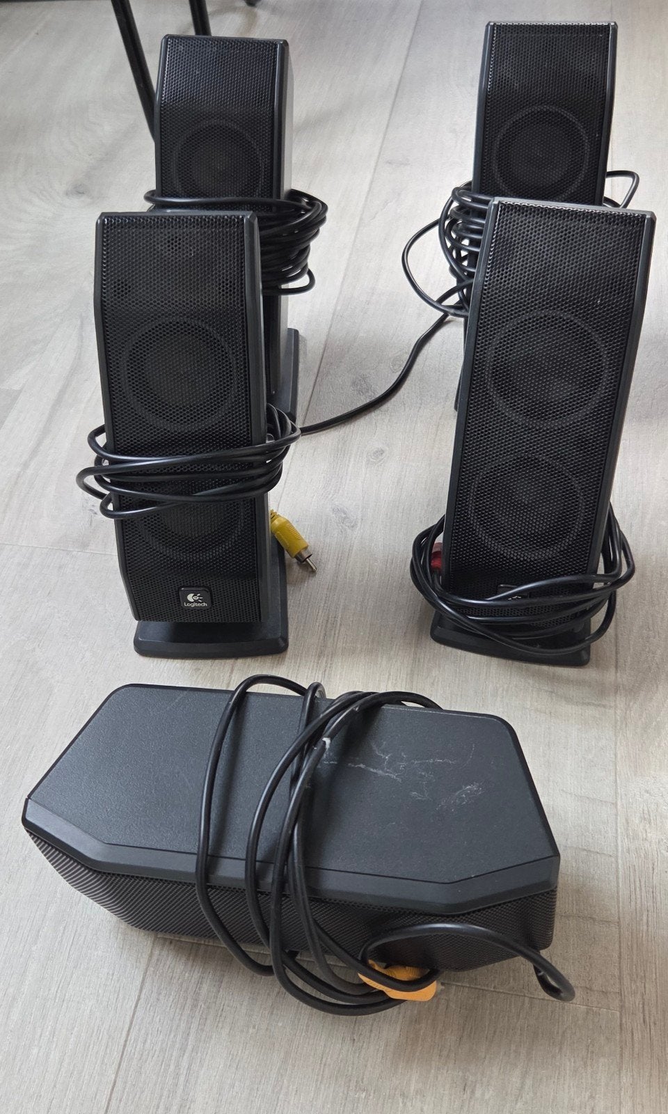 Logitech X-540 5.1 Surround Sound Luidsprekersysteem, Ophalen of Verzenden, Gebruikt, Audiokanaal 5.1, Logitech