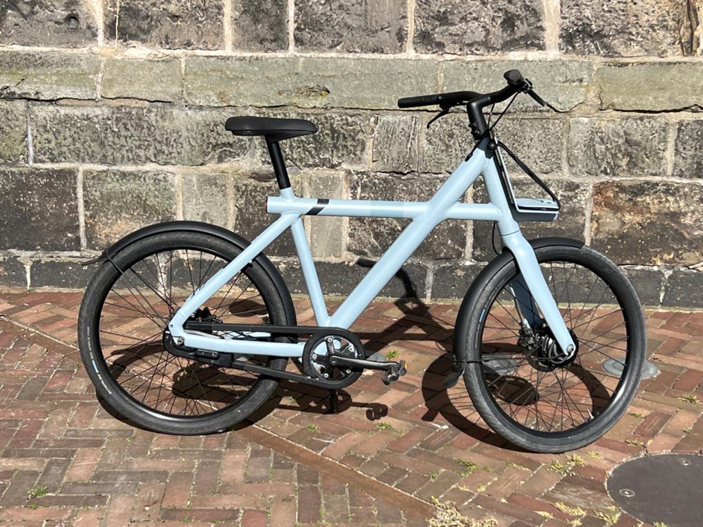 Van Moof X3 E-bike - Lichtblauw - Zo goed als nieuw, Ophalen, Zo goed als nieuw, Vanmoof, 55 tot 59 cm