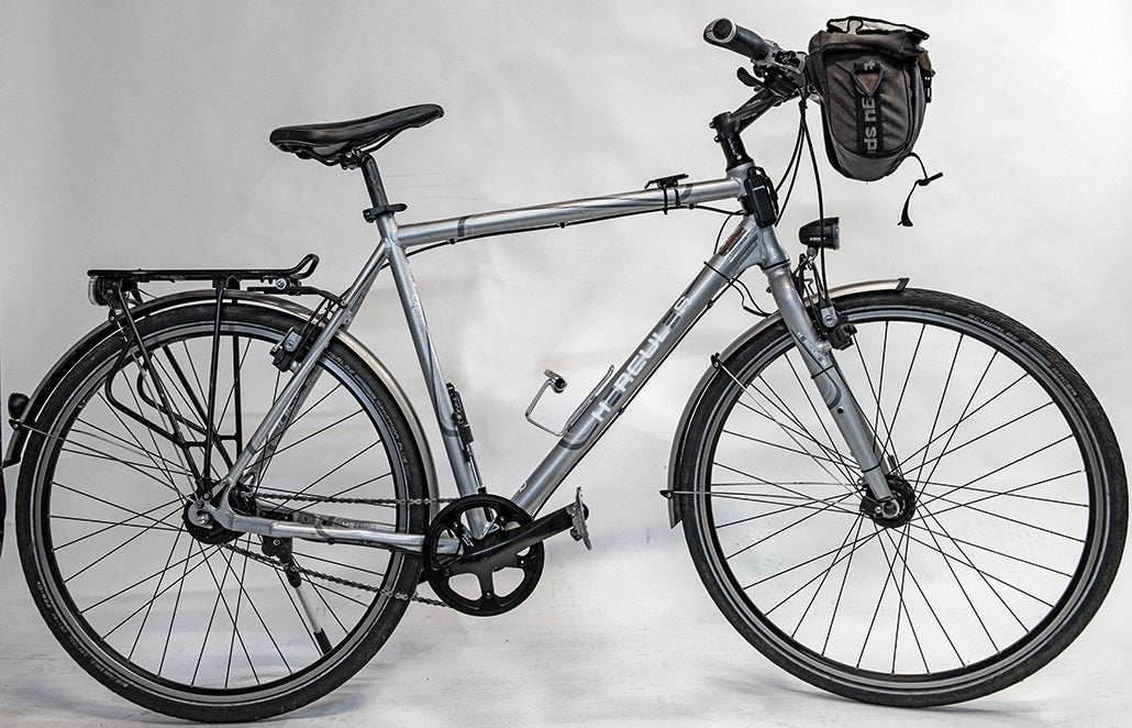 Hercules Alfine 11 framemaat 60 herenfiets, 28 inch, 10 tot 15 versnellingen, Velgrem, Zo goed als nieuw