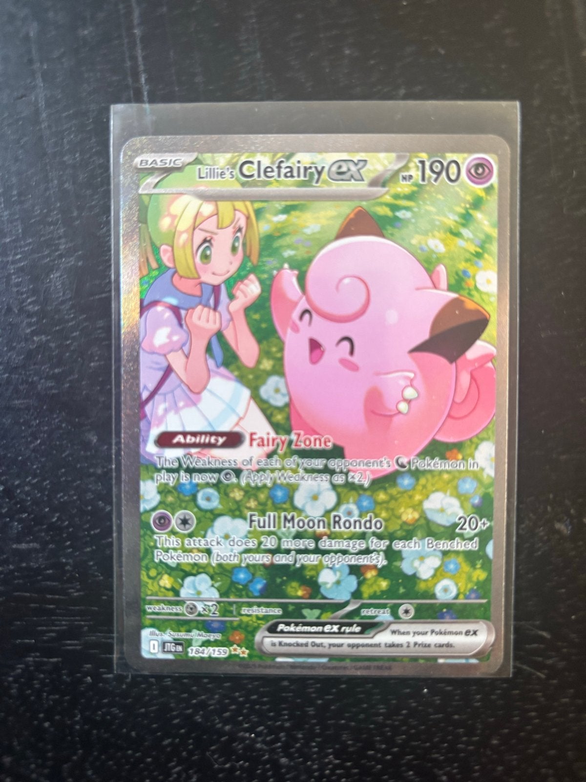 Lillie's Clefairy ex NM Pokémon Kaart, Hobby en Vrije tijd, Verzamelkaartspellen | Pokémon, Ophalen of Verzenden, Zo goed als nieuw
