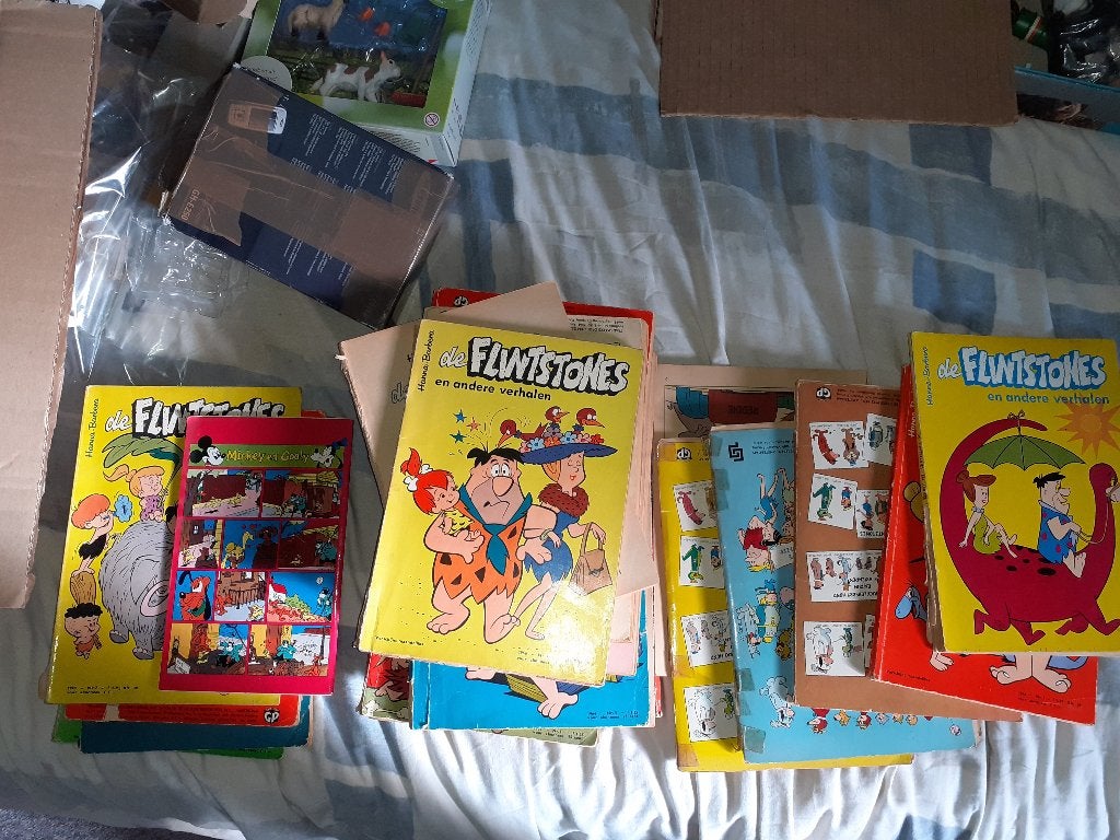 Flintstones stripboeken, uit de 60er jaren, 25 stuks, Meerdere stripboeken, Verzenden, Gelezen