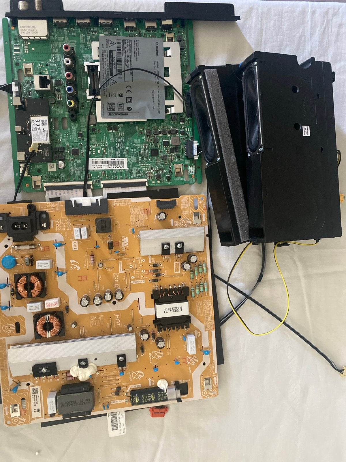 Onderdelen Samsung UE55RU7170S TV: Mainboard, Voeding, Speak, Ophalen of Verzenden, Zo goed als nieuw
