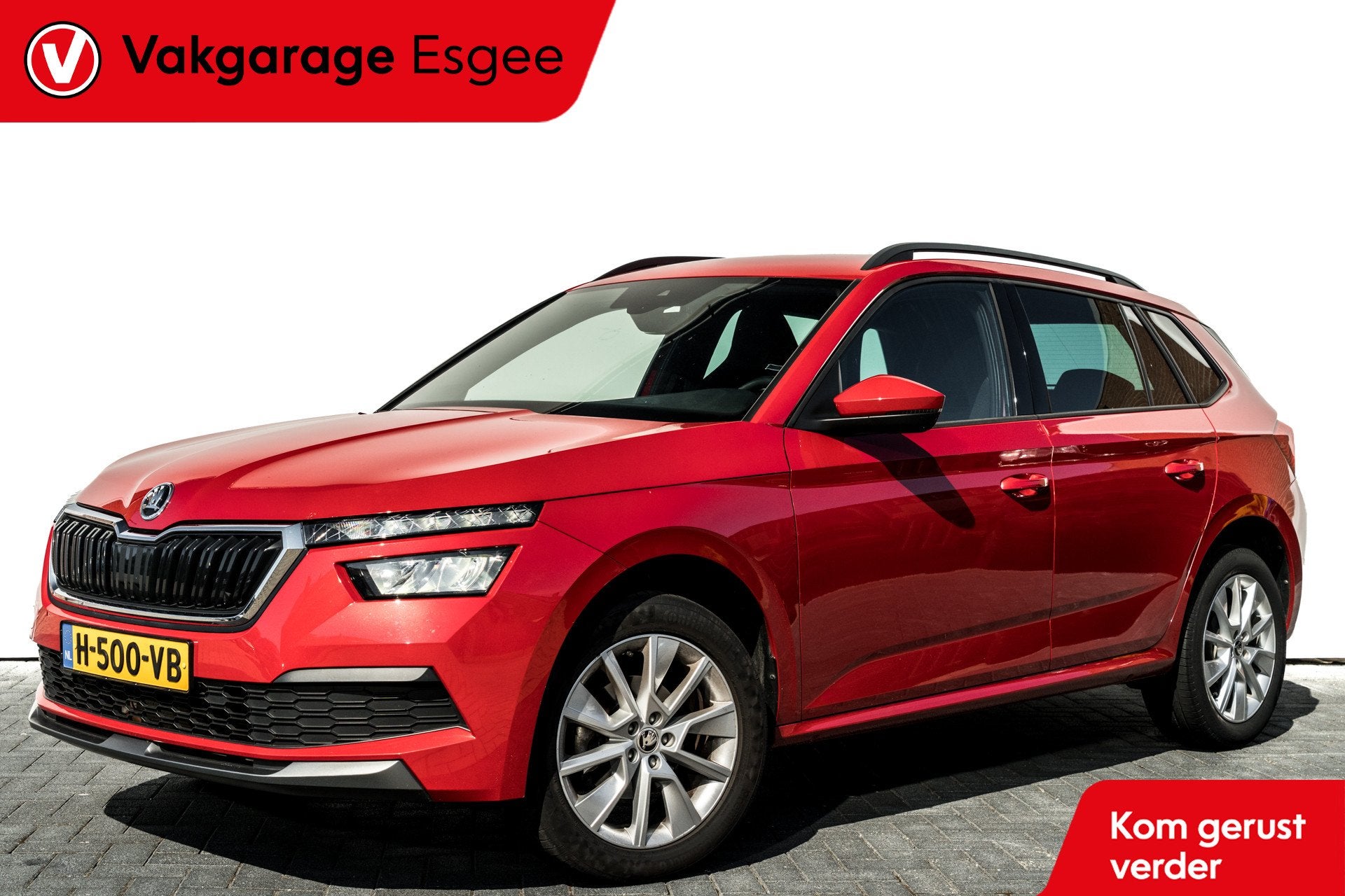 Skoda Kamiq 1.0 TSI Sport Business | Automaat | Ned Auto | 5, Auto's, Stof, Gebruikt, Met garantie (alle), Origineel Nederlands