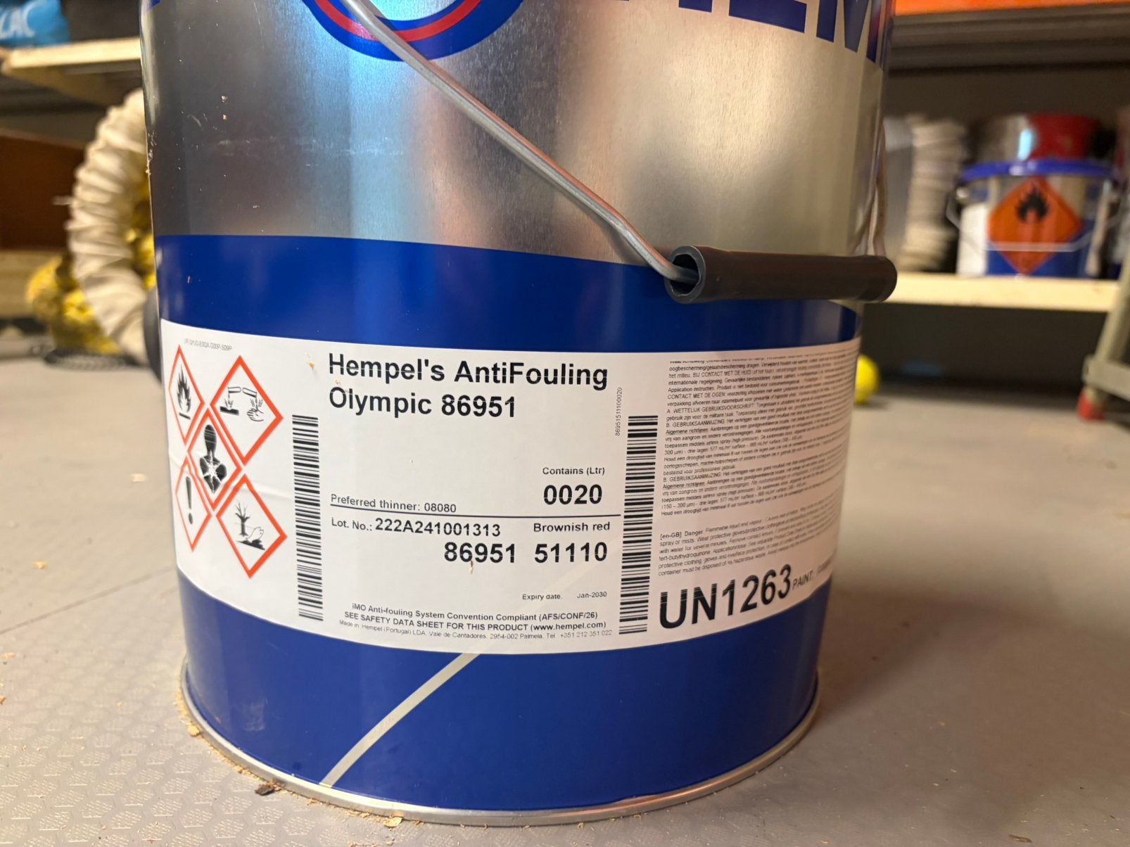 Hempel anti fouling- 20 liter, Ophalen, Nieuw, Verf, 15 tot 20 liter