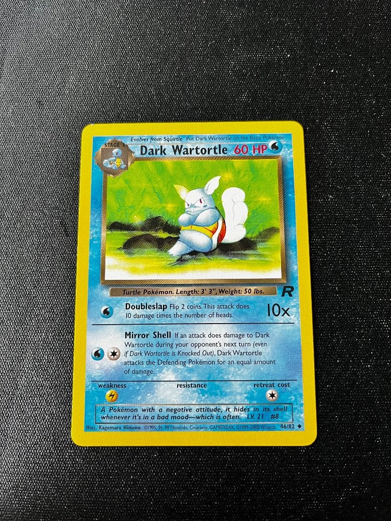 Pokémon Dark Wartortle 46/82, Team Rocket (Unlimited), Verzenden, Zo goed als nieuw, Losse kaart