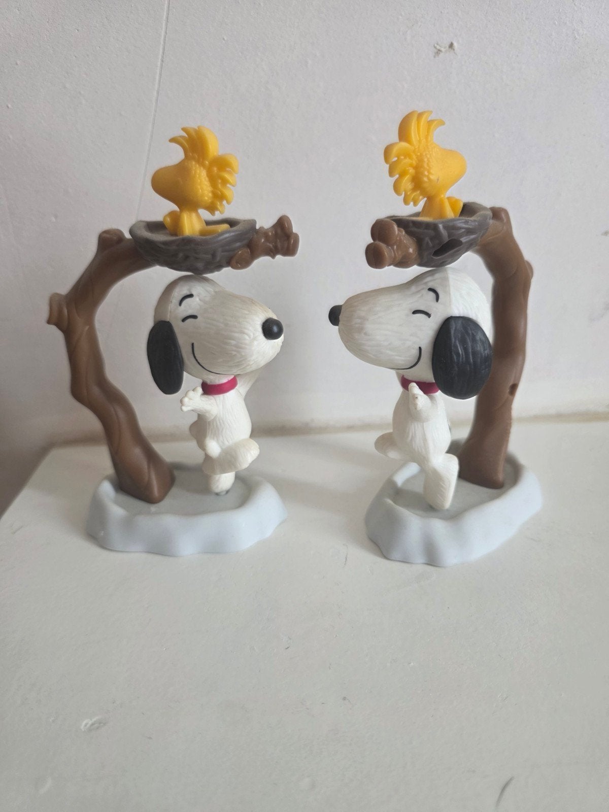 Snoopy en Woodstock beeldjes - Set van 2, Ophalen of Verzenden, Gebruikt