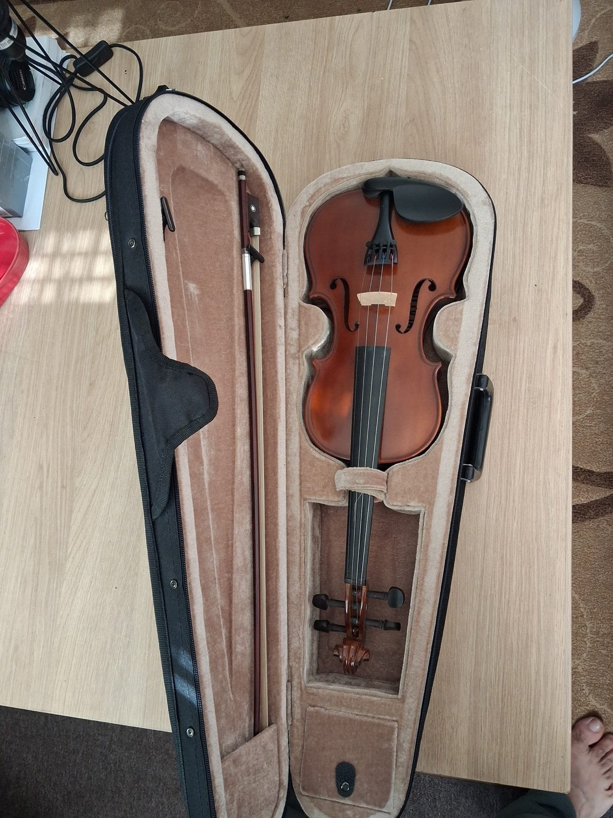 Viool met koffer en strijkstok - Zo goed als nieuw, Muziek en Instrumenten, Strijkinstrumenten | Violen en Altviolen, Ophalen