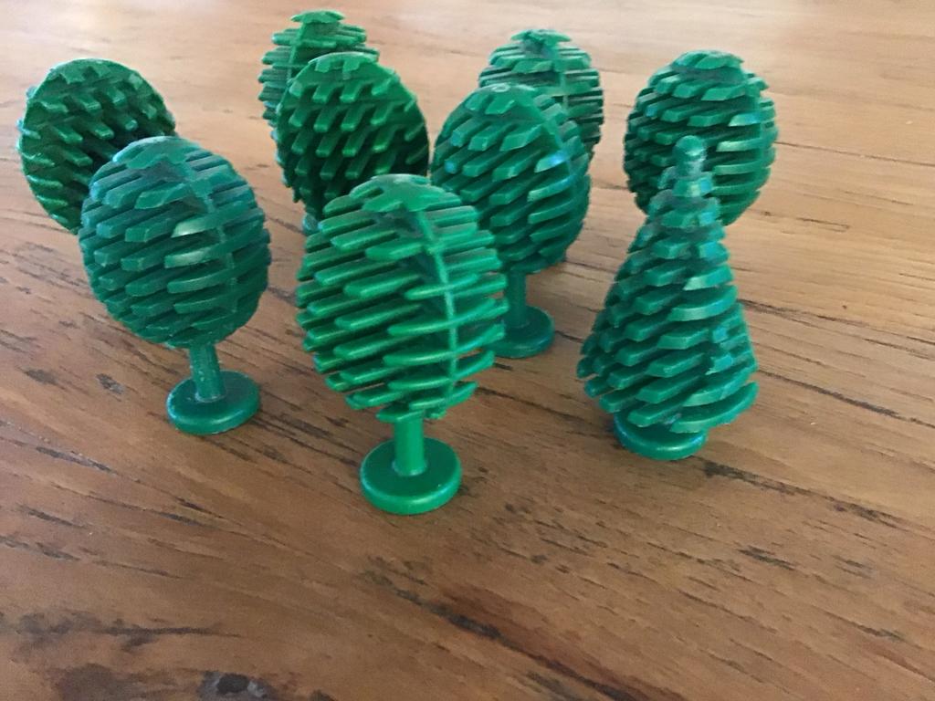9 lego bomen, Ophalen of Verzenden, Zo goed als nieuw