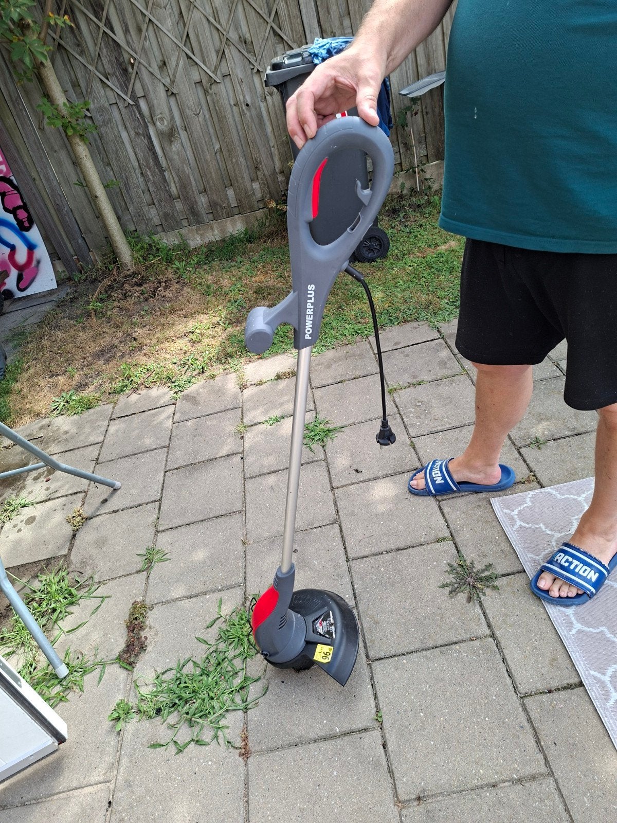 gras trimmer merk powerplus, Tuin en Terras, Ophalen, Gebruikt, POWERPLUS, 10 tot 30 cm
