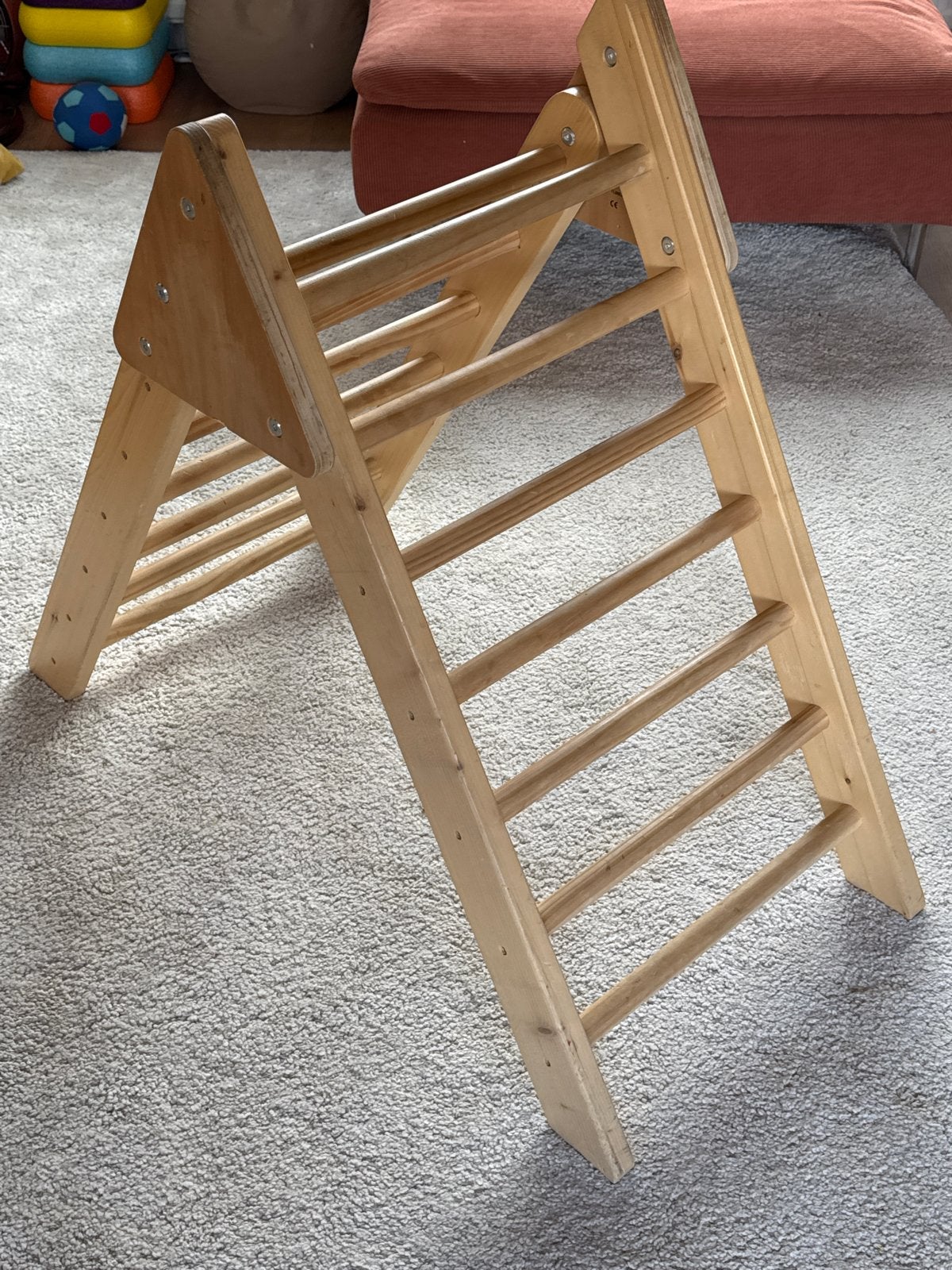 Houten Klimrek / Pikler Driehoek voor Kinderen, Kinderen en Baby's, Speelgoed | Houten speelgoed, Ophalen, Gebruikt, Rij- of Hobbelspeelgoed
