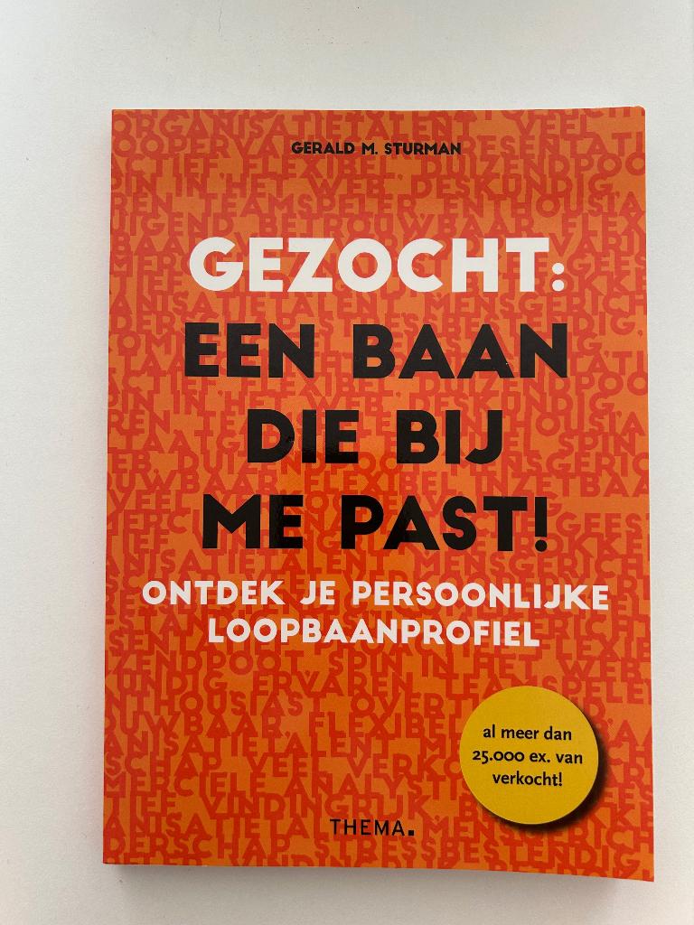 Gezocht een baan die bij mij past, Boeken, G Sturman, Zo goed als nieuw, Beta, HBO