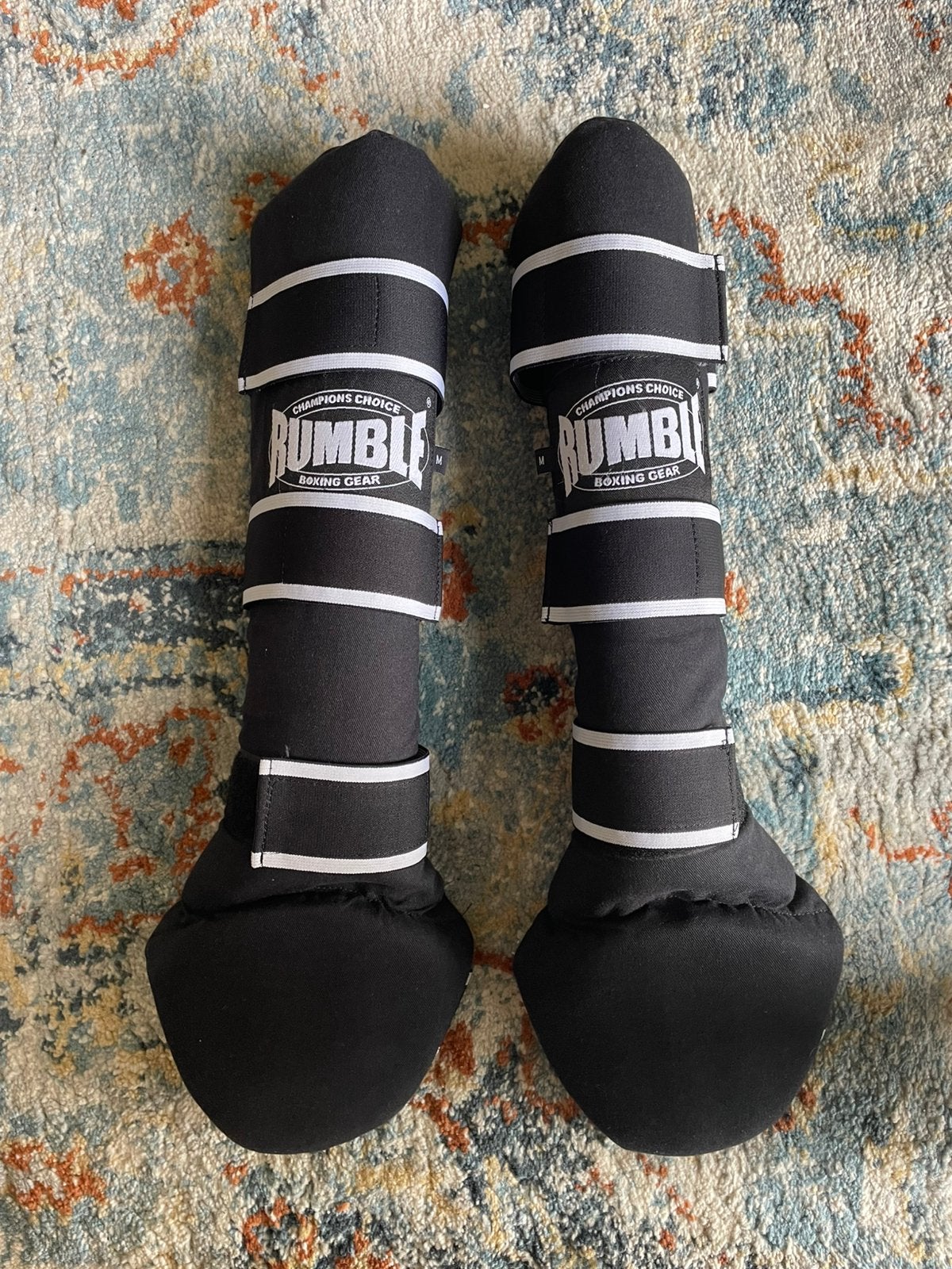 Rumble scheenbeschermers zwart maat M, Sport en Fitness, Maat M, Ophalen of Verzenden, Zo goed als nieuw, Overige