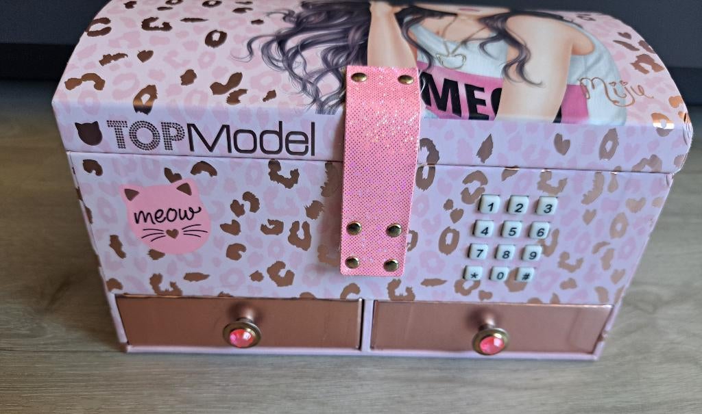 Topmodel Sieradendoos Met Code, Ophalen of Verzenden, Zo goed als nieuw
