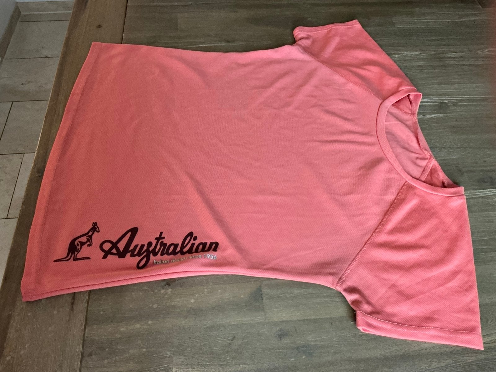 Dames sportshirt Australian, zalmkleurig, stretch, maat L, Overige kleuren, Ophalen of Verzenden, Gedragen, Maat 42/44 (L)