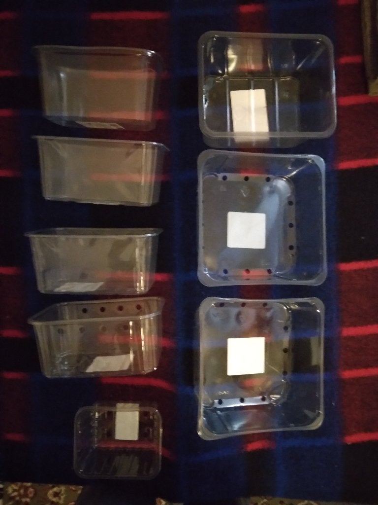 Lege bakjes / fruitschaaltjes. Voor weggeven oogst tuin, Ophalen, Zo goed als nieuw, Overige materialen, Herbruikbaar