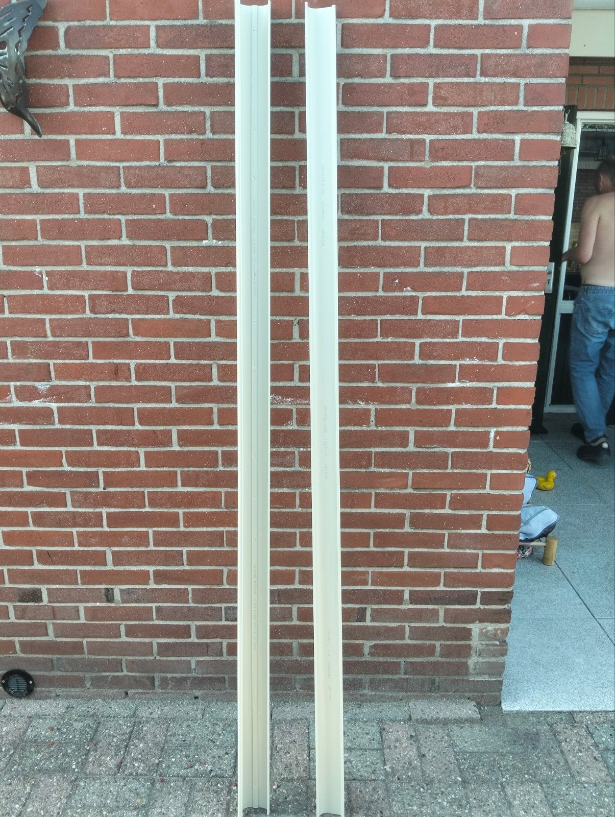 Leidinggoot airco ivoor kleur 203x7x9.5cm, Ophalen, Nieuw