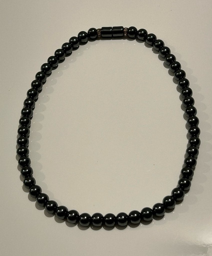 Grijze ketting met draaisluiting, Sieraden, Tassen en Uiterlijk, Kettingen, Ophalen of Verzenden, Nieuw, Grijs, Overige materialen