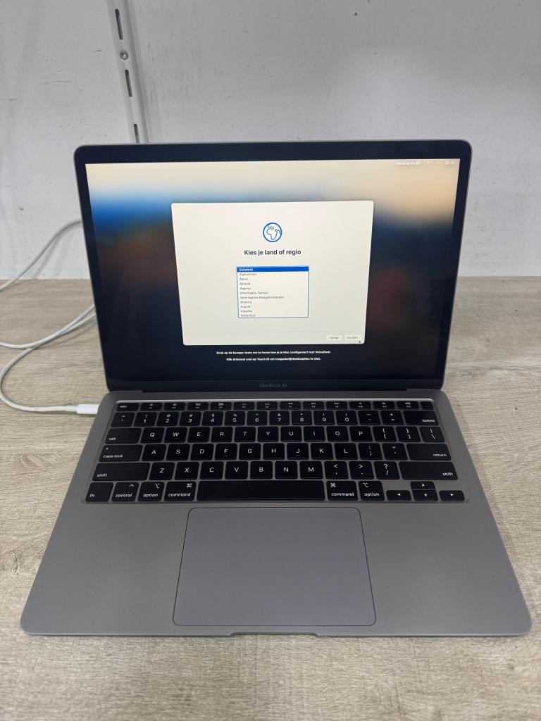 Macbook Air 13" 2020 M1 16GB+512GB SpaceGray Garantie B, Computers en Software, Apple Macbooks, Gebruikt, MacBook Air, 13 inch