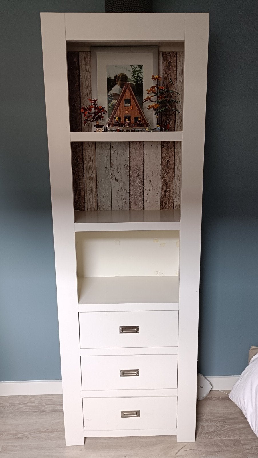 Witte (boeken)kast, Ophalen, Gebruikt, 25 tot 50 cm