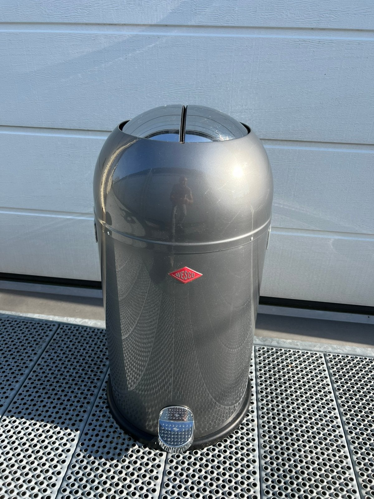 Wesco Kickmaster pedaalemmer Graphite, 50 – 75, Met pedaal, Ophalen of Verzenden, Zo goed als nieuw