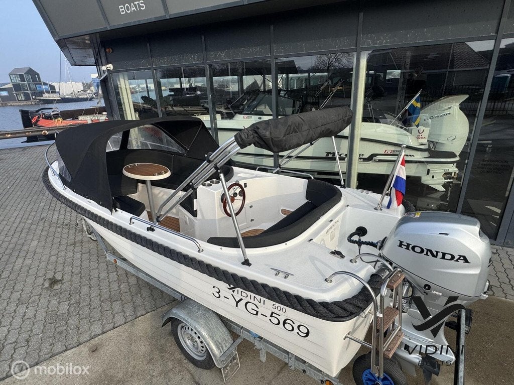 Vidini 500 sloep met Honda 50pk en Marlin trailer *Compleet*, Gebruikt, -, -, -